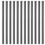 Fence Posts 12 pcs Grey 120 cm Powder-coated steel 42012760