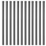 Fence Posts 12 pcs Grey 120 cm Powder-coated steel 42012760