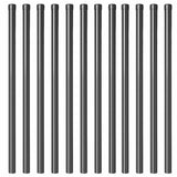 Fence Post 12 pcs Grey 110 cm Powder-coated steel 42012758