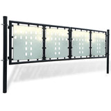 Black Single Door Fence Gate 300x100 cm 141691