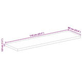 Table Top 110x60x3.8 cm Rectangular Solid Wood Reclaimed 371135