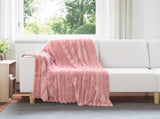 Throw Blankets 6 pcs Pink 150 x 130 cm Fleece 42016905