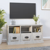 TV Cabinet Concrete Grey 100x35x50 cm Engineered Wood 816292