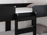 Bunk Bed for Kids Black Oak 80 x 160 cm Engineered Wood 3410548