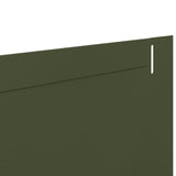 Lawn Edging 10 pcs 102 x 10 x 4 cm Steel Olive Green 8008751