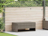 Outdoor Cushion Box Grey 100x55x55.5 cm Poly Rattan 4104143