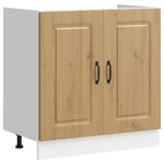 Kitchen Cabinet with Door Kalmar 2 pcs Brown 80 x 46 x 81.5 cm 3315010