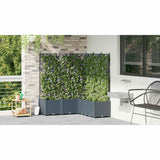 Garden Planter 5 pcs LiGht Grey 120 x 120 x 143 cm Plastic 42002889