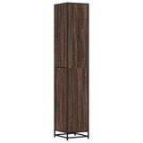 Bathroom Cabinet Brown Oak 35x37.5x188.5 cm Engineered Wood and Metal 3300884