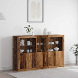 LED Sideboard Old Wood 162 x 37 x 100 cm Engineered Wood 3333122