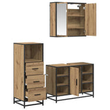 Bathroom Furniture Set 3 pcs Artisan Oak Engineered Wood 3402525