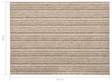 Carpet Floor Tiles 20 pcs 5 m 50x50 cm Striped Beige 147320