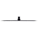 Rain Shower Head Stainless Steel 40 cm Round Black 147693