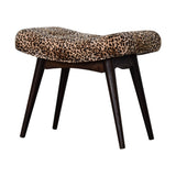 Leopard Print Curved Bench IN1712