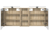 Bathroom Cabinet Set 3 pcs 100 x 10.5 x 60.5 cm Engineered wood 3403706