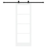 Sliding Door ORKDAL White and Black 78 x 211 cm 3332022