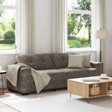 Sofa with Cushion Dark grey Faux leather 4105145