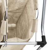 Laundry Sorter with 4 Bags Cream Steel 282428