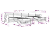 Outdoor Sofa Set 6 pcs Natural 3374694