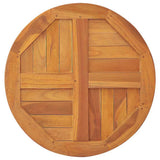Tabletop Teak Solid wood Medium Durable Round Rustic 48985