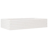 Garden Planter White 110x60x23 cm Solid Wood Pine 847239