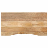 Desk Top with Curve 110x50x2.5 cm Solid Wood Rough Mango 370195