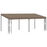 Wall-mounted Gazebo 6x3x2.5 m Taupe 312267