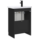 Bathroom Furniture Set Black 56 x 37.5 x 81 cm Engineered Wood 3404145