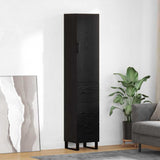Highboard Black Oak 34.5 x 34 x 180 cm Engineered Wood 3416155