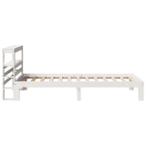 Bed Frame with Headboard without Mattress White 90x200 cm 3306042