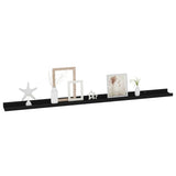 Wall Shelves 4 pcs Black 115x9x3 cm 326671