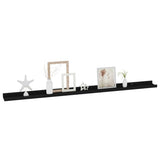 Wall Shelves 4 pcs Black 115x9x3 cm 326671