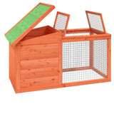 Rabbit Hutch Brown 100.5x54x55 cm Solid Wood Pine 172289
