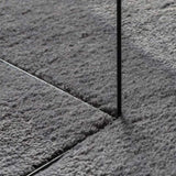 Rug HUARTE Short Pile Soft and Washable Anthracite 160 cm 375011
