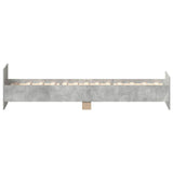 Bed Frame without Mattress Concrete Grey 90x190 cm Single 835942