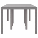 Garden Table Light Grey 250 x 100 x 73 cm Poly Rattan 3378519