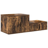 Storage Cabinet 2 pcs Smoked Oak 118 x 41 x 40 cm 866663