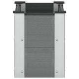 Garden Raised Bed Grey 50 x 30 x 36 cm 42039016