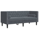 Sofa Dark Grey 174 x 74.5 x 70.5 cm Velvet 42013020