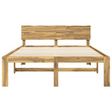 Double Bed Frame with Headboard ROSTOCK White 120 x 200 cm 903463