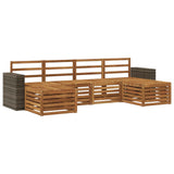 Sofa Sets 6 pcs Natural Solid Acacia Wood 3384695
