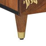 Bedside Cabinet Honey Brown 50 x 33 x 62 cm Solid Mango Wood 4018746