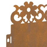 Lawn Edgings 30 pcs Rusty 103 x 0.05 x 22 cm Weathering Steel 874785