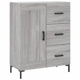 Highboard Grey Sonoma 69.5x34x180 cm Engineered Wood 3200007