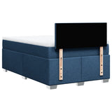 Box Spring Bed with Mattress Blue 120x200 cm Fabric 3285854