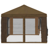 Gazebo Cover with Sidewalls 6 x 3 m Taupe Polyester 190 900415