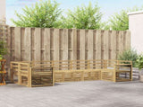Outdoor Sofa Set 7 pcs White 304 x 128.5 x 73 cm 3392444