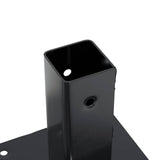 Post Bases Square 12 pcs Anthracite 51x51 mm Powder-coated Steel 42000021