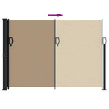 Retractable Side Awning Taupe 140x500 cm 4004424
