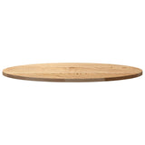 Table Top 80x40x2 cm Solid Wood Oak Oval 4009037